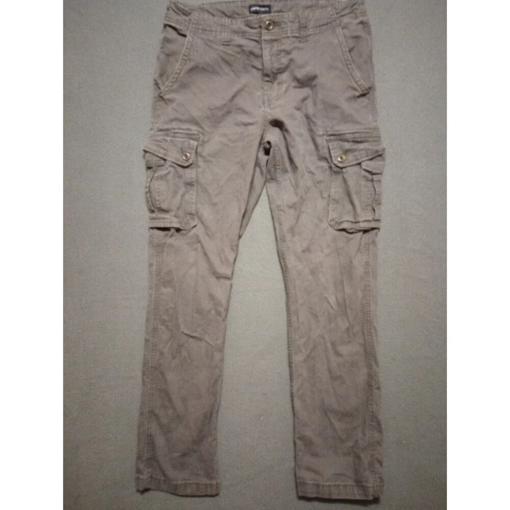 St Johns Bay Comfort Stretch Cargo Pants Size 32 X 32 Gray